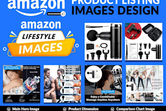 design premium amazon listing images, product infographic lifestyle or bol
