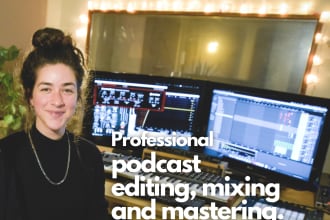 professionally edit, mix and master your podcast