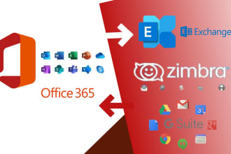 provide email migrate bw ms exchange, office365, zimbra, cpanel configure