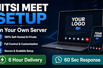install jitsi meet video conferencing server with recording, streaming and app