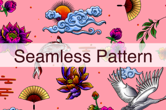 design seamless pattern textile prints pattern design
