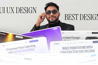be best unique eye catching website landing page uiux in figma design