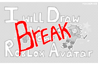 draw your roblox, minecraft or oc avatar