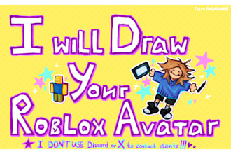 draw your roblox, minecraft or oc avatar