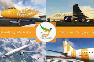 create a custom msfs livery for an aircraft of your choice