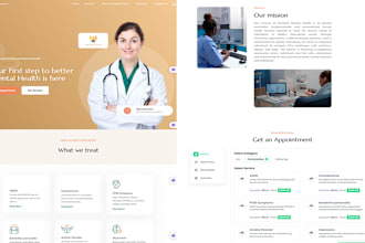 design therapy, mental health, psychology, and consulting website