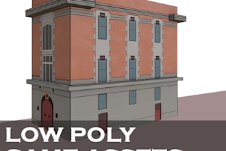 make game assets in low poly for you