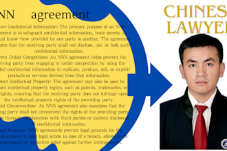 draft a nnn agreement for you in china