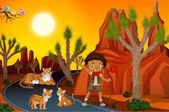 Top 10!  draw story book illustrations and covers for children