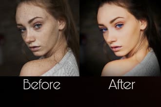 do image editing and retouching portrait photos in photoshop