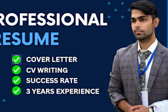 write your CV, resume, cover letter and optimize linkedin