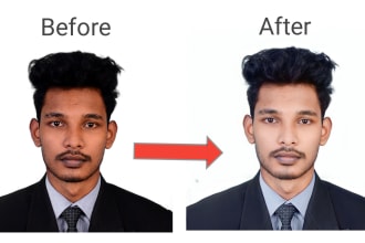 do photoshop edit, portrait, natural beauty retouch and face swap