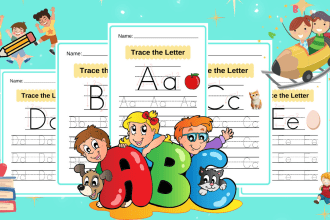 design english, math, science worksheets and drawing books for children
