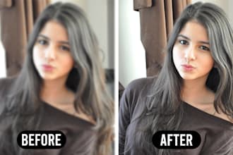fix blurry photos, whiten teeth and face enhance