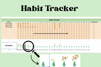 create habit and mood tracker in google sheets