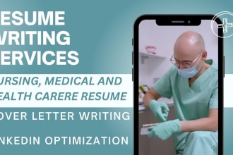 write rn resume, CV, cover letter and linkedin profile