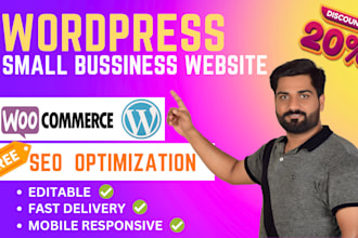 develop small business elementor website or web development