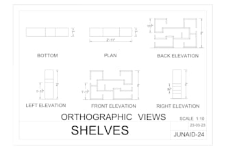 draw 2d drawing, autocad drawing, furniture drawing, mechanical drawing