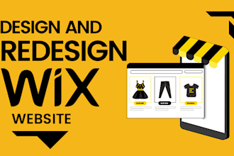 design and redesign wix website