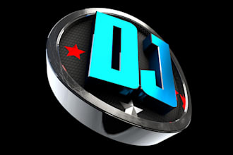 create eye catchy dj, music hand drawn, rock, rap hiphop custom logo