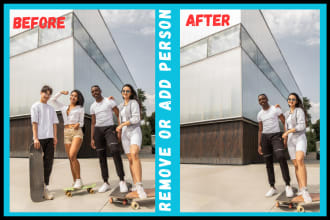 edit background, add or remove person, object from picture in photoshop