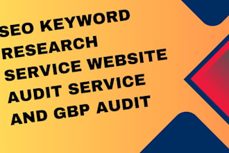 do SEO keyword research service website audit service gbp audit
