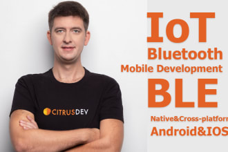 develop apps for iot, bluetooth, ble, smart home, smart farms, smart city