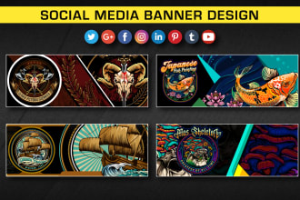 design facebook or any social media banner