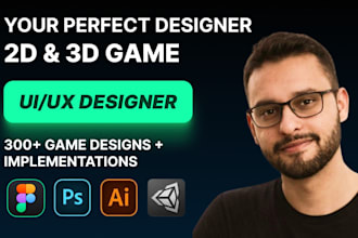 design stunning 2d game graphics and game UI for your mobile game