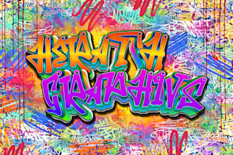 create original custom graffiti for your logo or merchandise