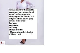 take care of all your data entry tryping and  formating