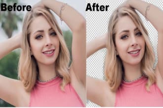 professionally remove background from image, cut out photos