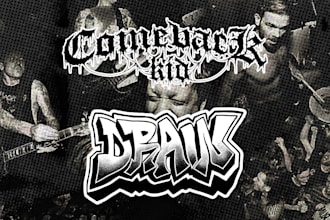 draw extreme, metal logo