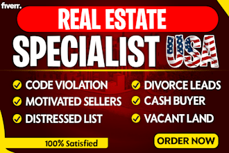 provide you motivated seller and distressed property leads