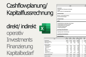 eine cashflow oder kapitalflussrechnung erstellen
