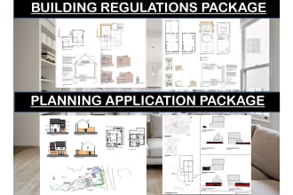 create UK building regulations drawings, planning drawings