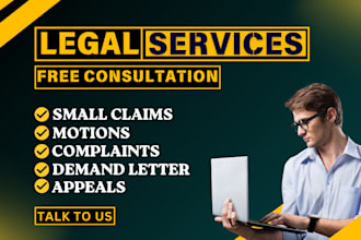 write court pleadings such as complaints, motions and small claims court
