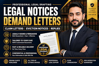 write demand letters, small claims and court documents