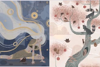 Best Deals!  do lovely and amazing children illustrations