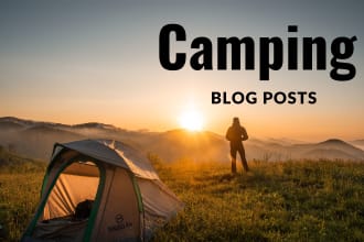 write seo friendly engaging camping blog posts