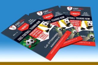 design an advertising sports flyer or poster