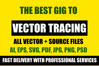 recreate,clone,convert existing logo, image or jpg to vector