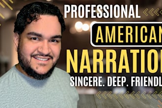 be your voice over artist for your narration, elearning, and audiobooks