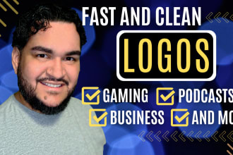 create a logo for your youtube, twitch, business, or social media