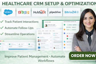 do healthcare crm salesforce zoho hubspot pipedrive nimble bitrix24 thryv monday