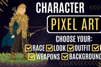 create pixel art of your dnd roleplaying character