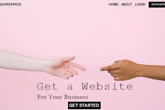 do squarespace website design and squarespace customization