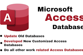 develop microsoft access database application, access project