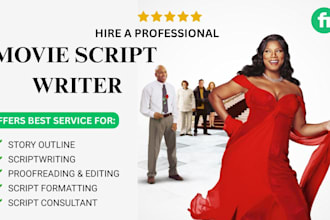 be your script consultant and outline your story, film script, scriptwriter