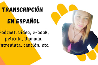 transcribe your audio or video in spanish